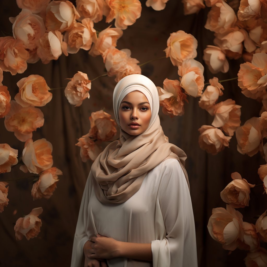 DAMAS Two Piece Plain Cotton Hijabs