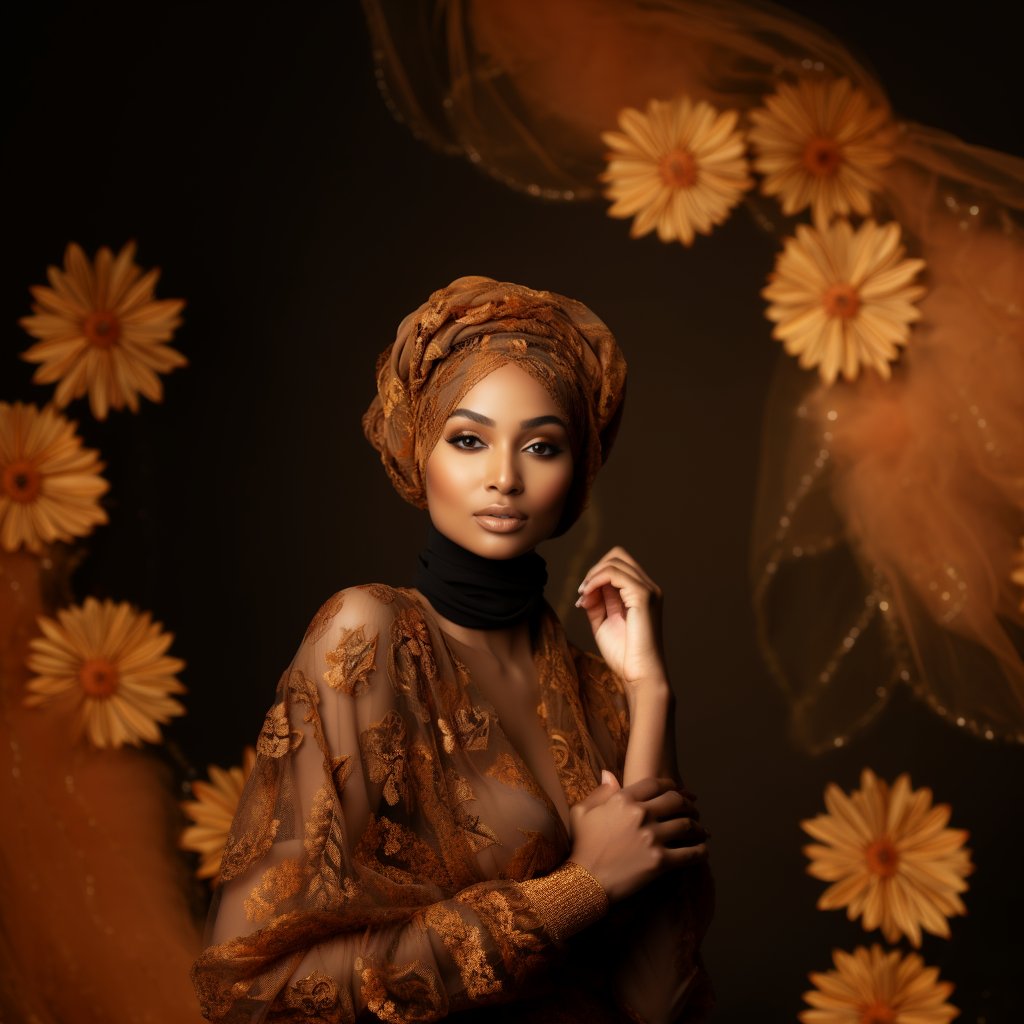 SAMIA Lace Cotton Bonnets