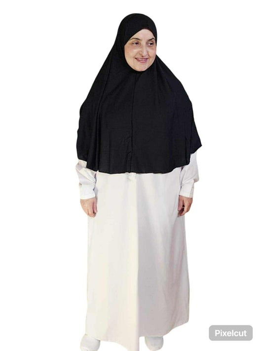 Ihram 1 P Black X-Long Cotton Hijab