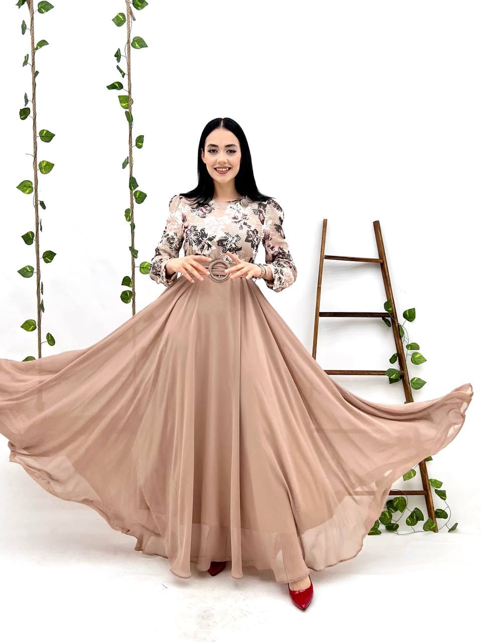Beige & Off White Colors Dress S 38 = 19" Beige & Off White Colors Dress S 38 = 19"