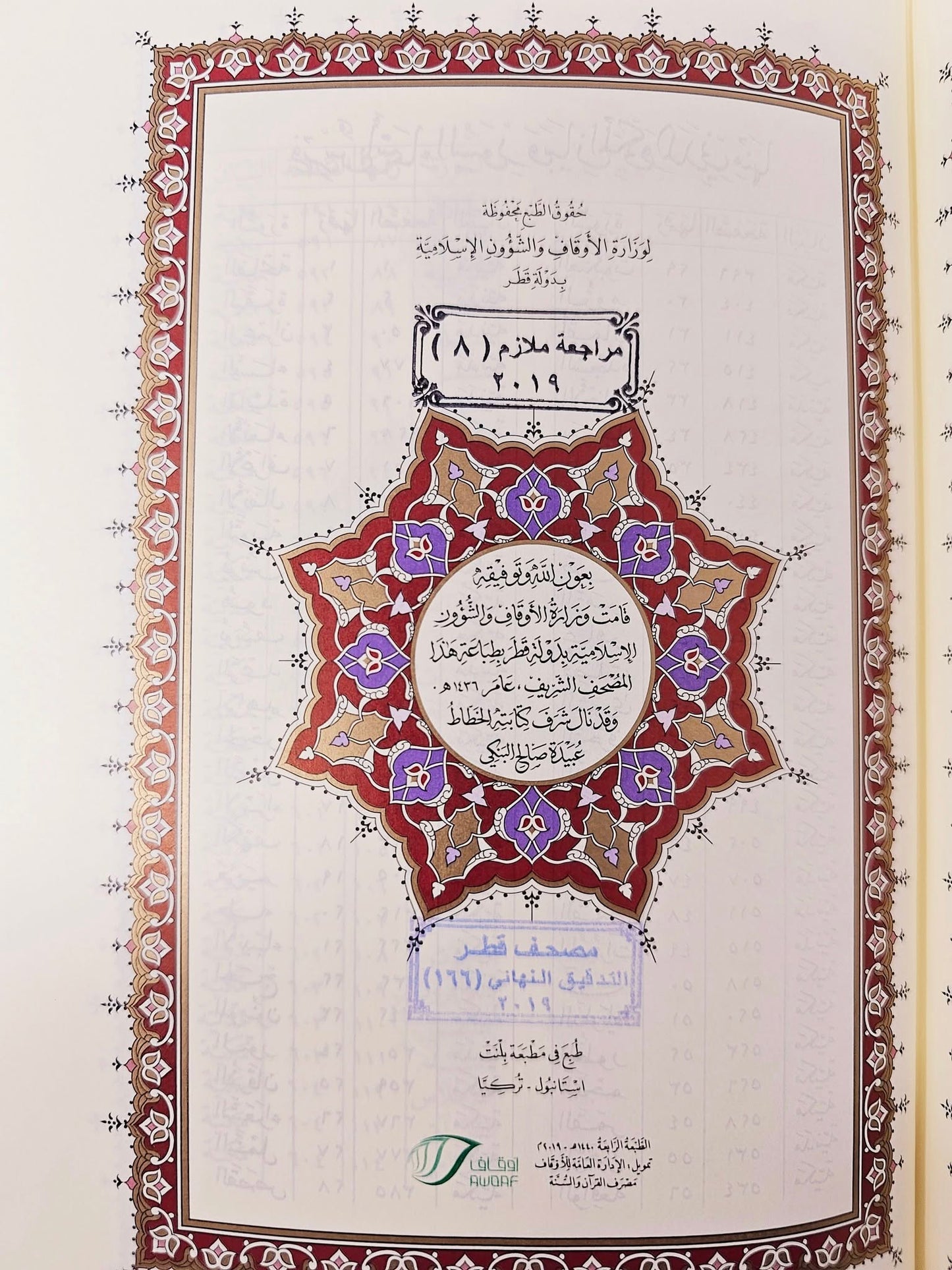 Qatar Mushaf Of Fancy Print