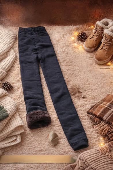 Black Fur Women Leggings