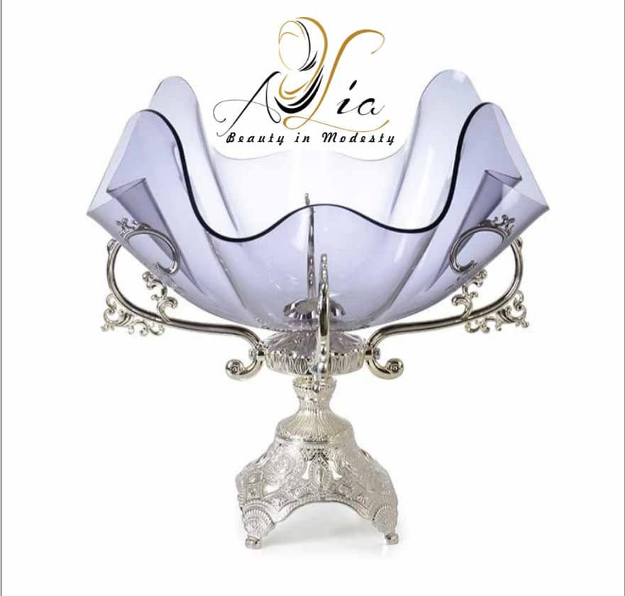 Silver Fruit Serving Bowl