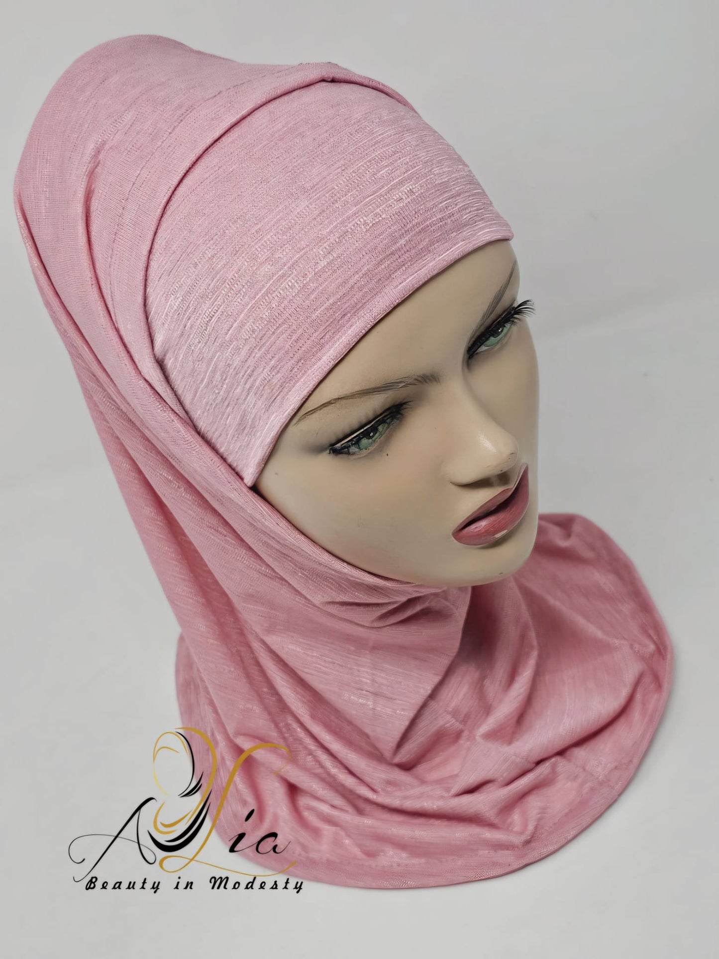 Rouge Pink Textured Lycra 3097