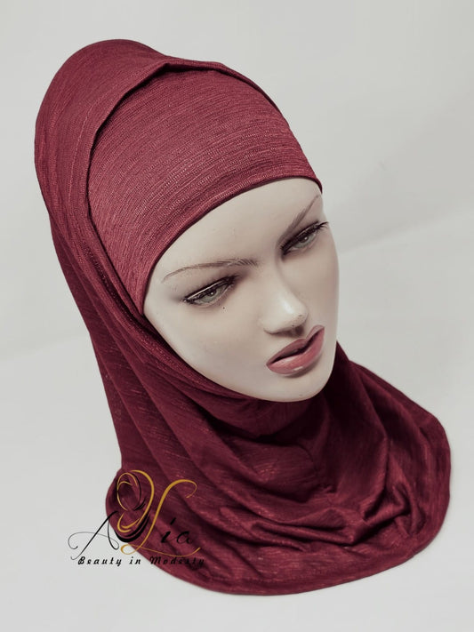 Burgundy Textured Lycra 4185