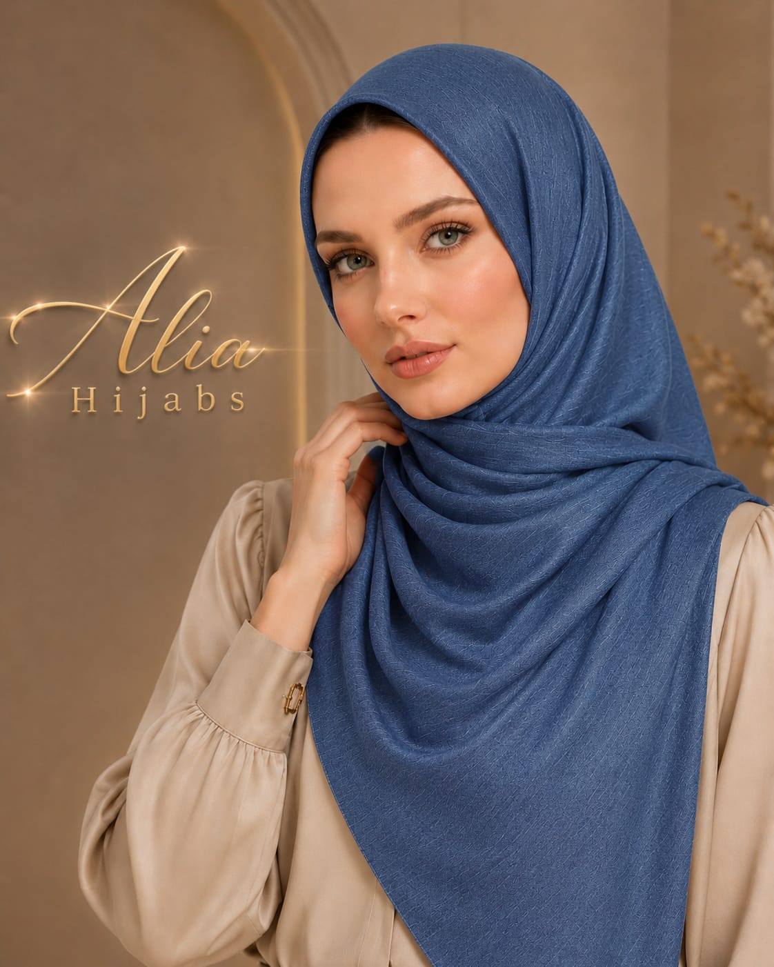 Royal Blue/Purple Luxury Soft Satin Cashmere Blend