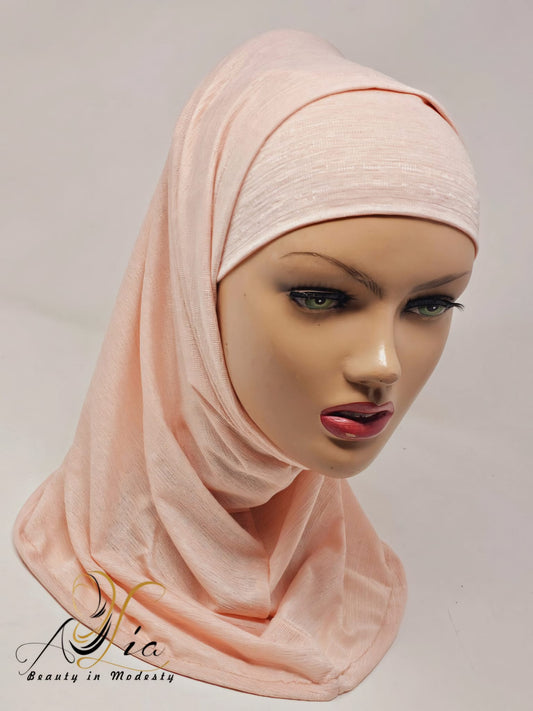 Light Peach Textured Lycra 1577