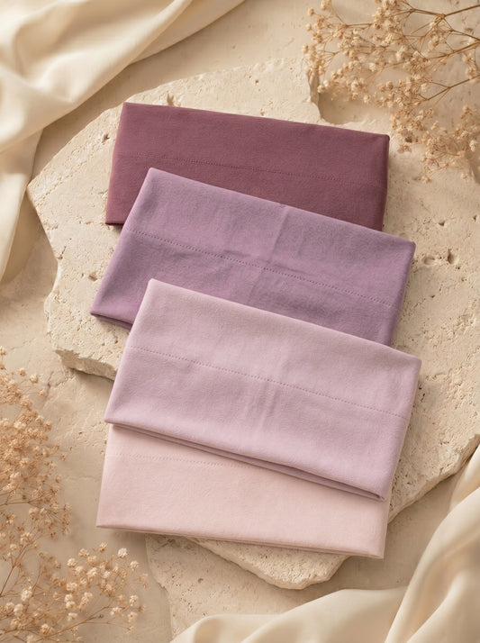 Blush/Lilac/Mauve Cotton Headbands