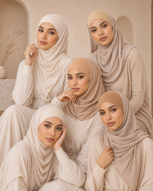 Light Beige/M Beige/Golden Beige/Beige/Tan Beige Cotton Headbands