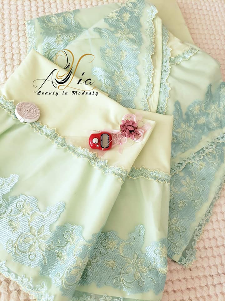 Turquoise & Mint Green Luxury Women Prayer Clothes