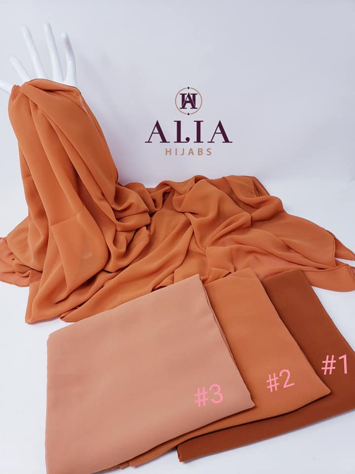 Plain Crepe Chiffon Shawls Group # 1