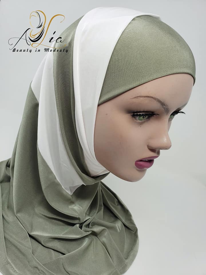 Olive Green & Off-White 02