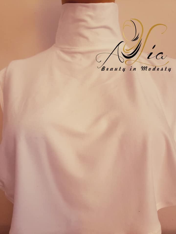 Off White Cotton Neck Cover