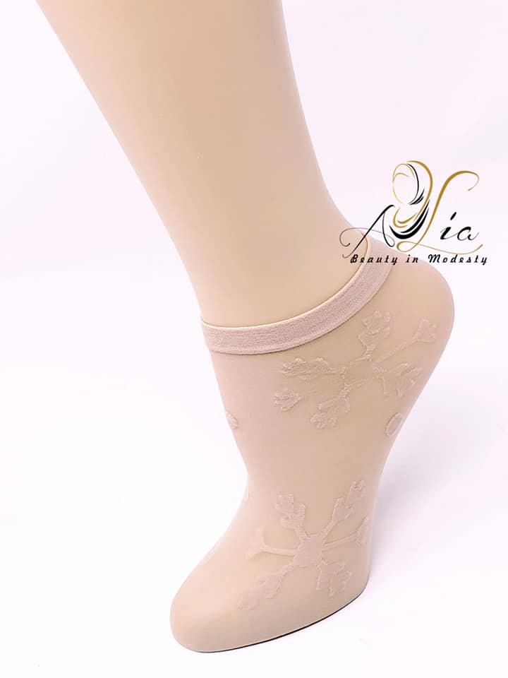 Light Beige Ankle Socks