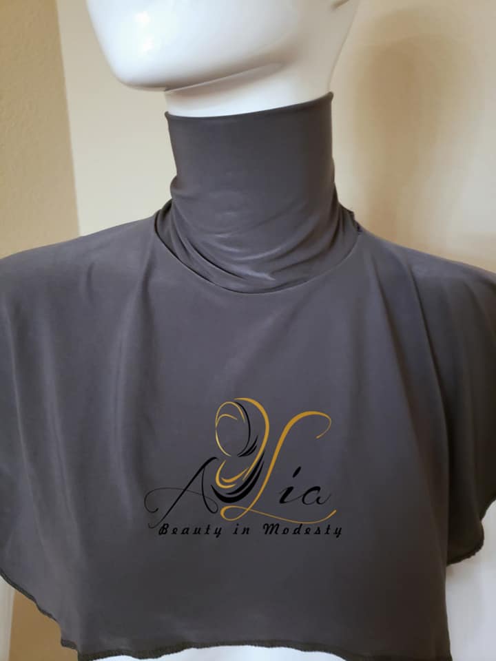 Dark Gray Lycra Neck Cover N-05