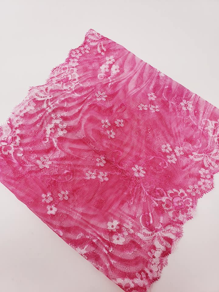 Fuchsia Lace/Dantel Headband