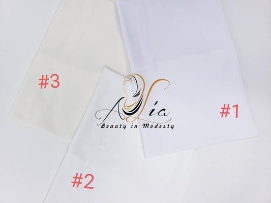 White/Cream/Off White Lycra Headbands