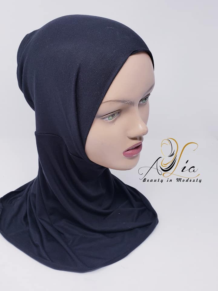 Black Ninja Hijab Full Headband Cover  حجاب الننجا