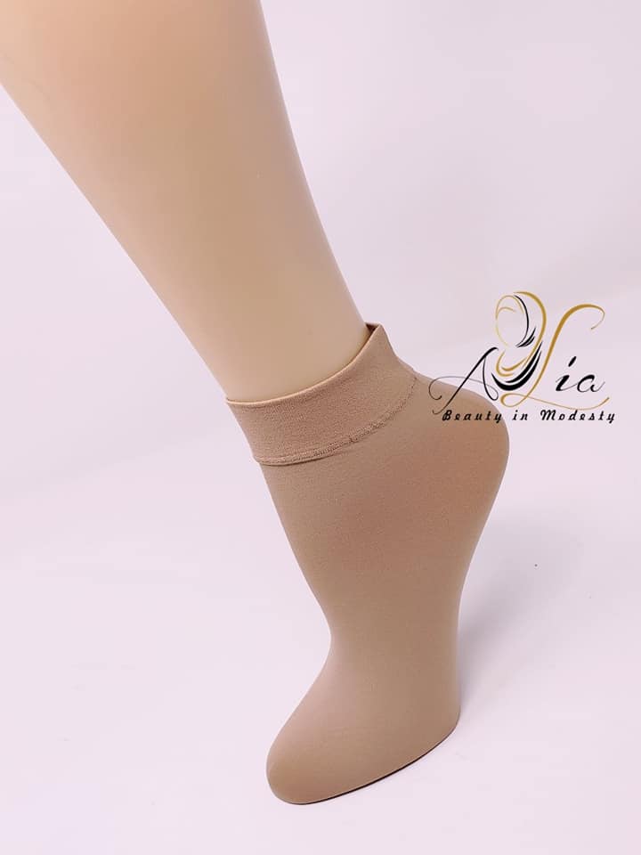 Beige Women Ankle Stocking شرعي