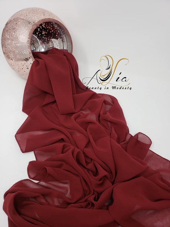 Plain Crepe Chiffon Shawls Group # 3