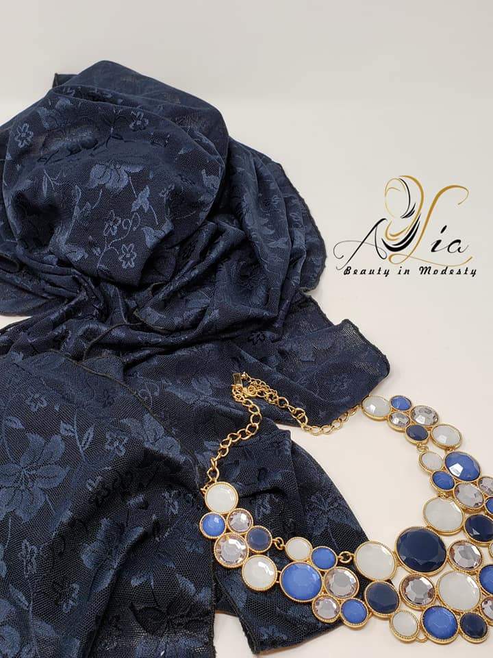 Silver Dantel Shawl LD-07