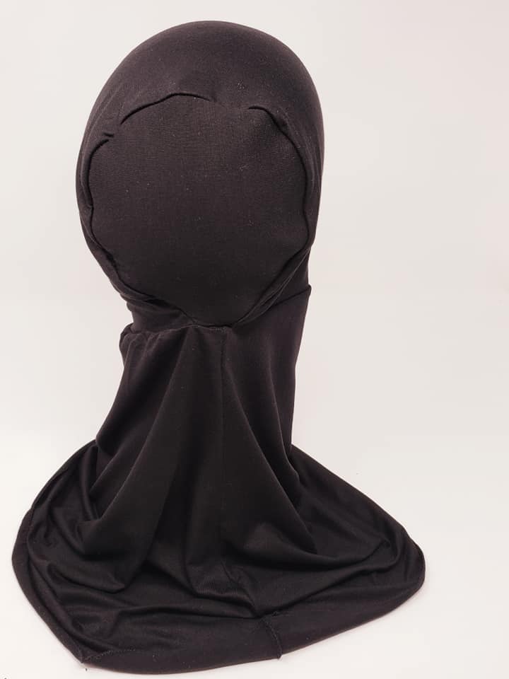 Black Ninja Hijab Full Headband Cover  حجاب الننجا