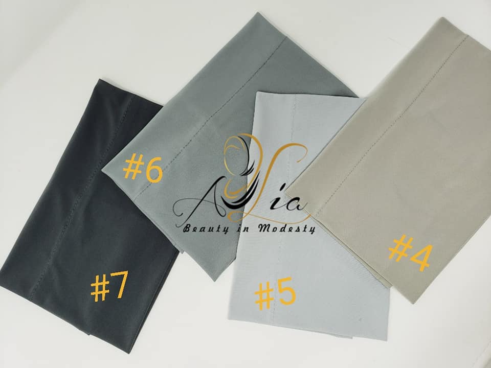 Gray/Silver/D Gray/Charcoal Lycra Headbands