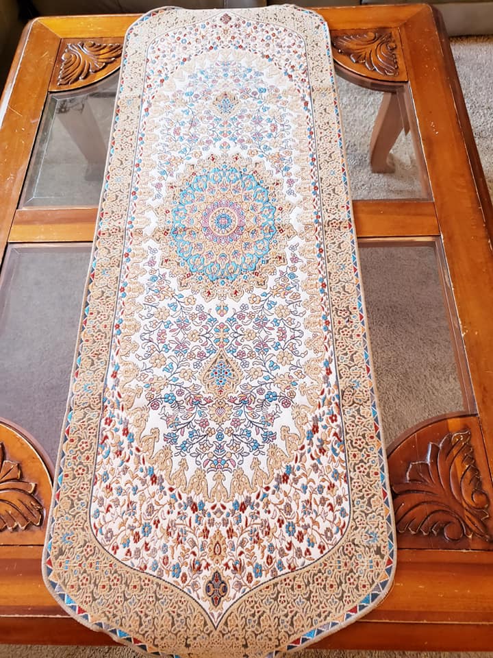 Dark Beige 4 Pcs Set Oriental Chanel Tablecloths