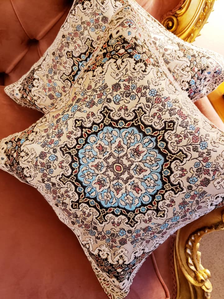 Light Beige Chanel Cushion Cover Set Of Two