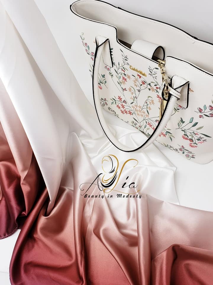 Wavy Colors Soft Satin Shawl  WS-02