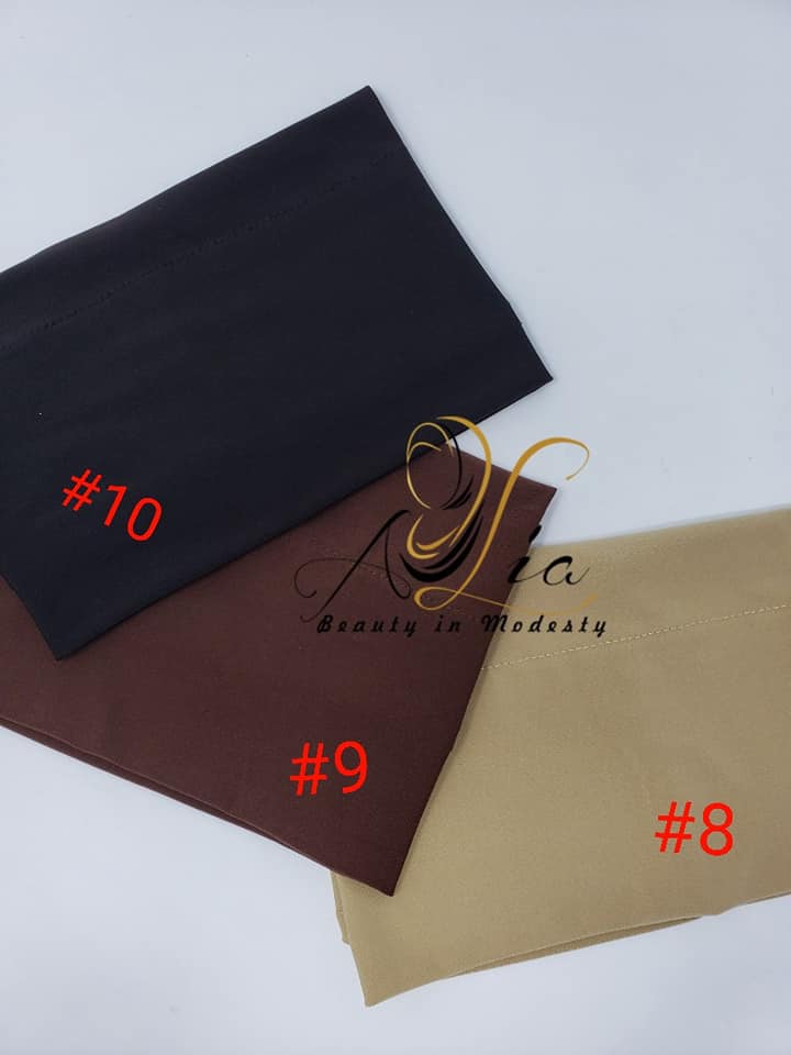 Dark Beige/Dark Brown/Red Brown Lycra Headbands