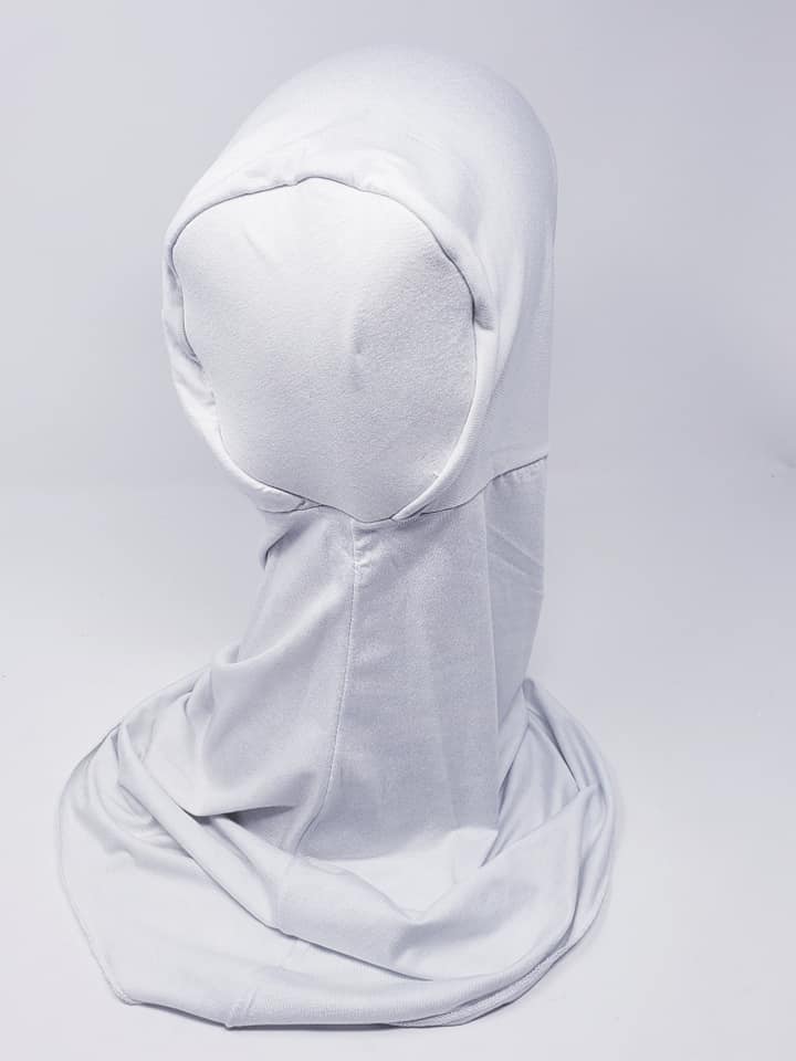White Ninja Hijab Full Headband Cover  حجاب الننجا