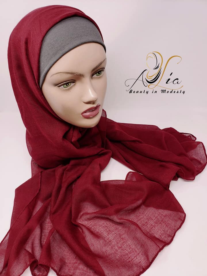 Maroon Very Soft Cotton Shawl SCS081902