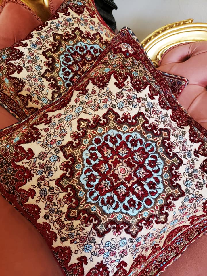 Maroon Goblin Cushion Cover Set Of Two