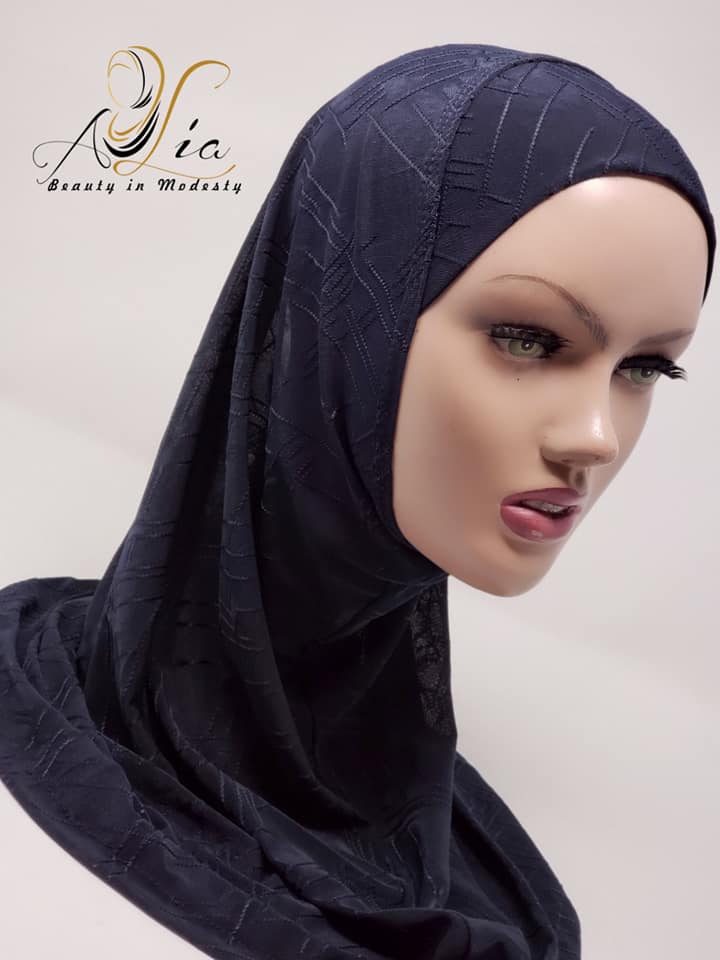 SABA Navy Blue Jacquard LJ1P-4681