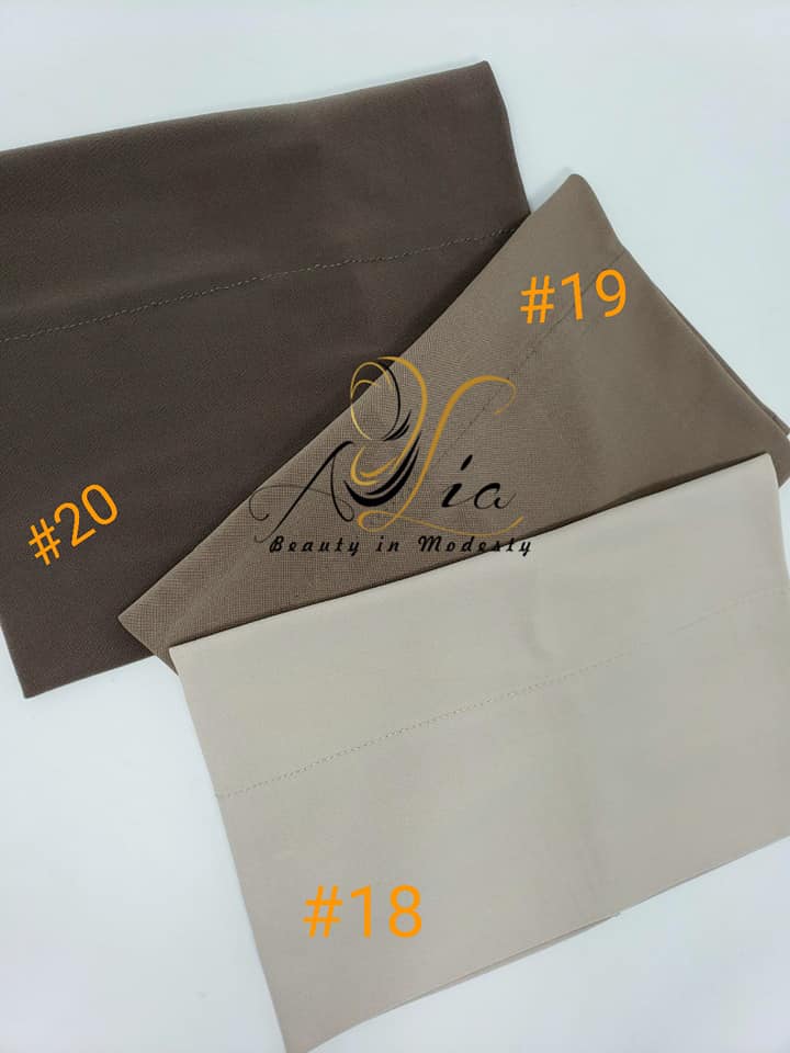 Light Beige/Chocolate Brown/Brown Lycra Headbands