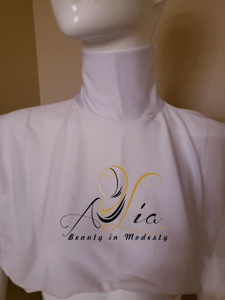 White Lycra Neck Cover N-02