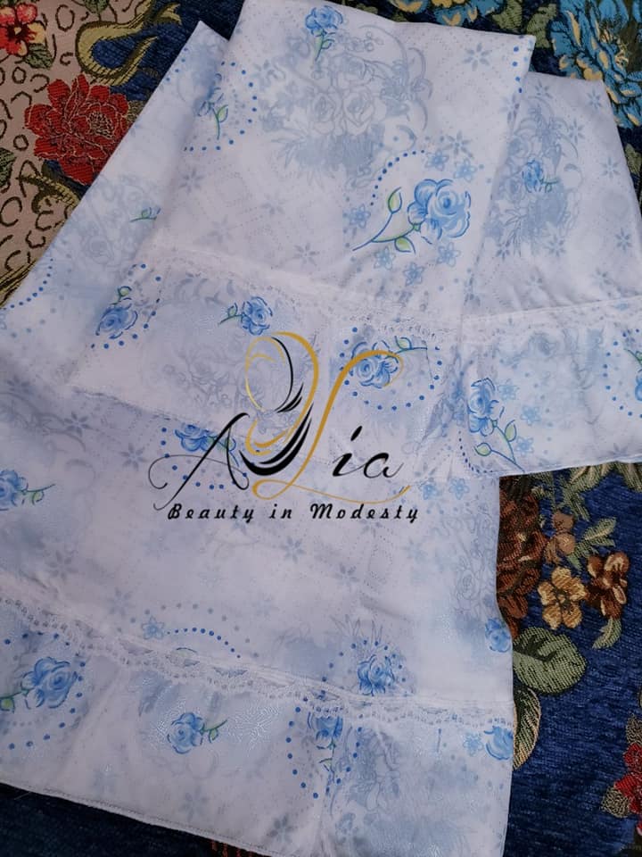 3-4 Y.O. Flowers Blue 2 Pc Prayer Clothes S-07