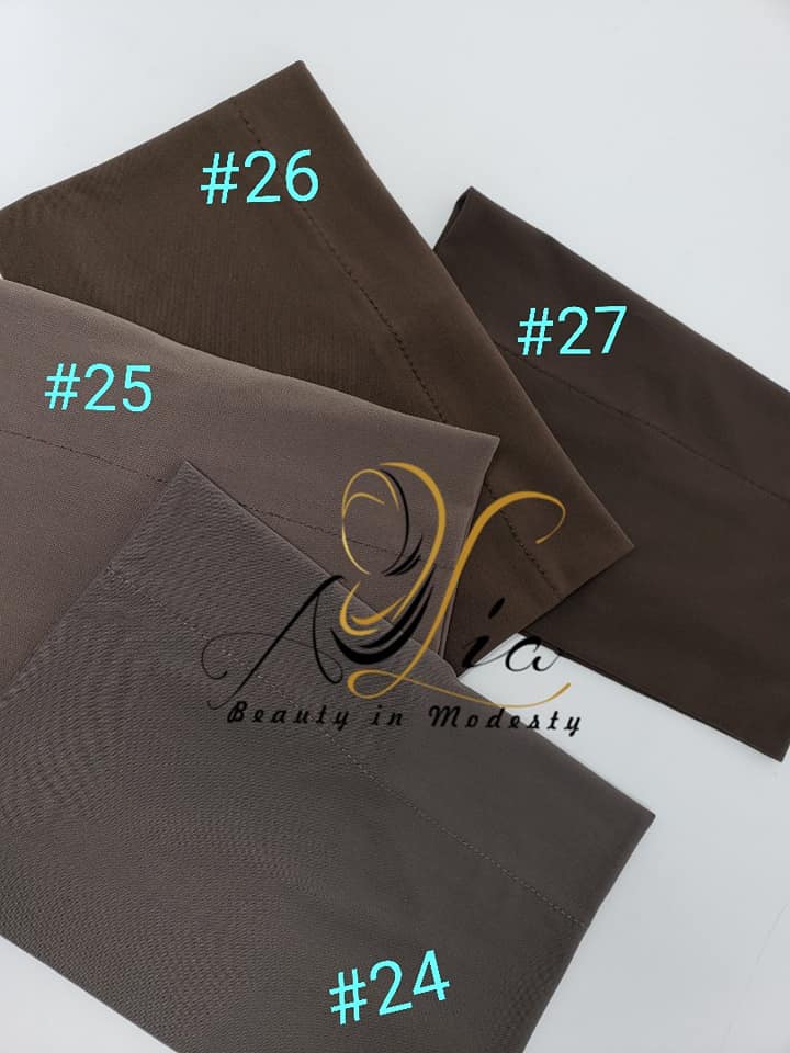 Mocha/Coffee Brown/Olive Brown Lycra Headbands