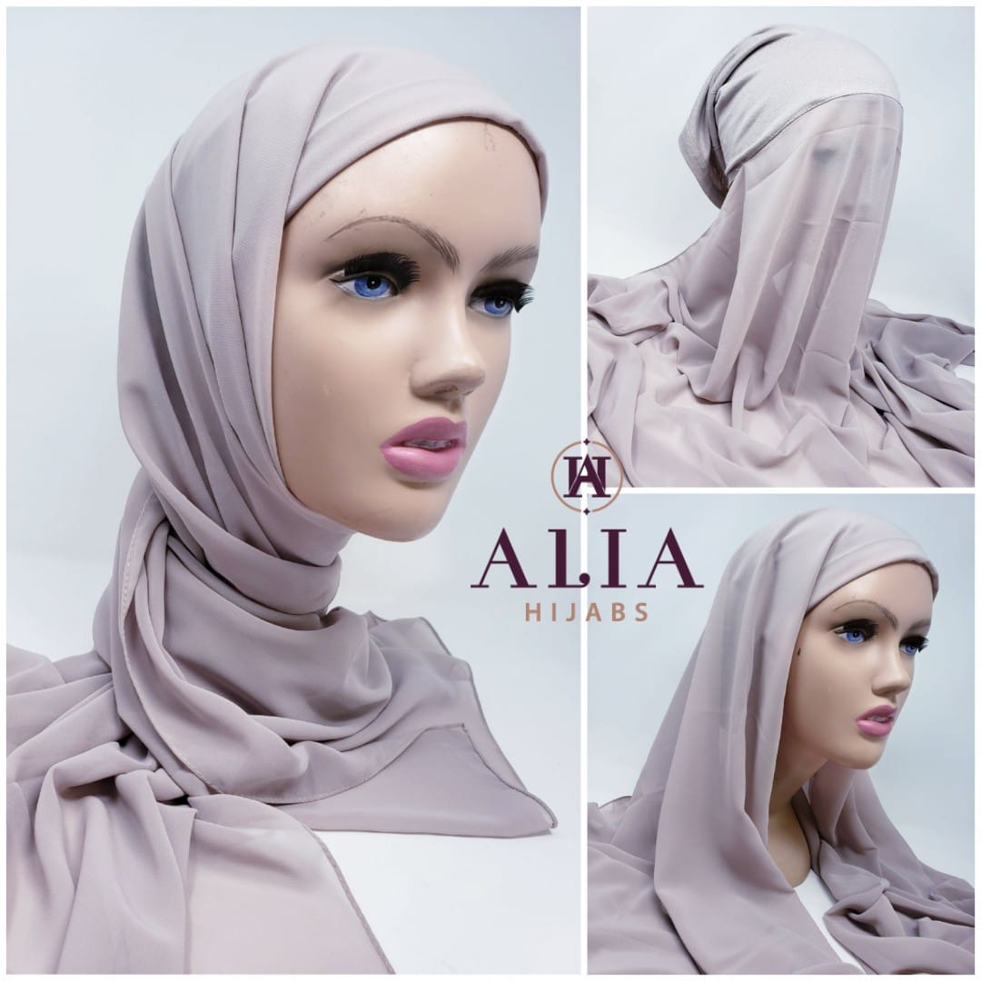 Khaki Blush Pin Less Instant Shawl PLIS-18