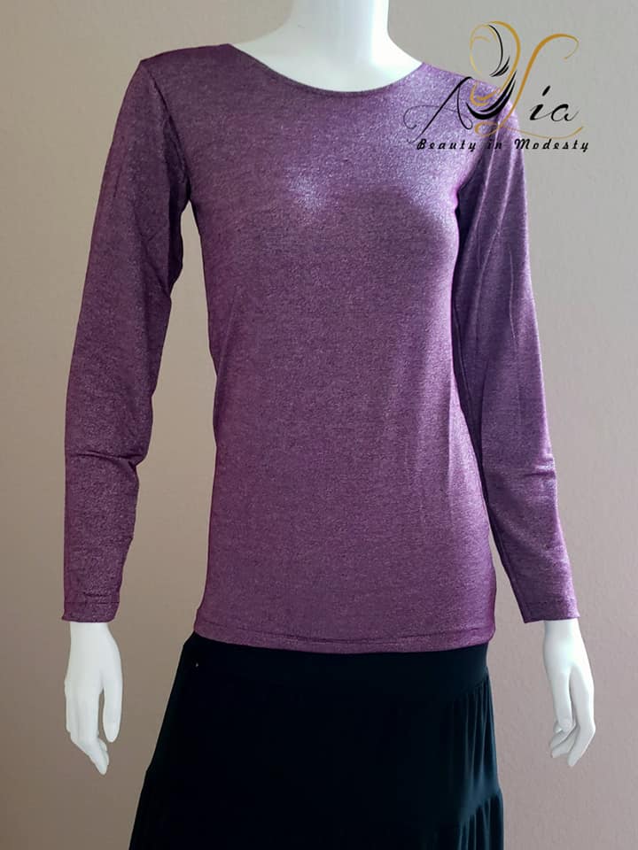 Berry Sparkly Jersey Shirt SH-J-09