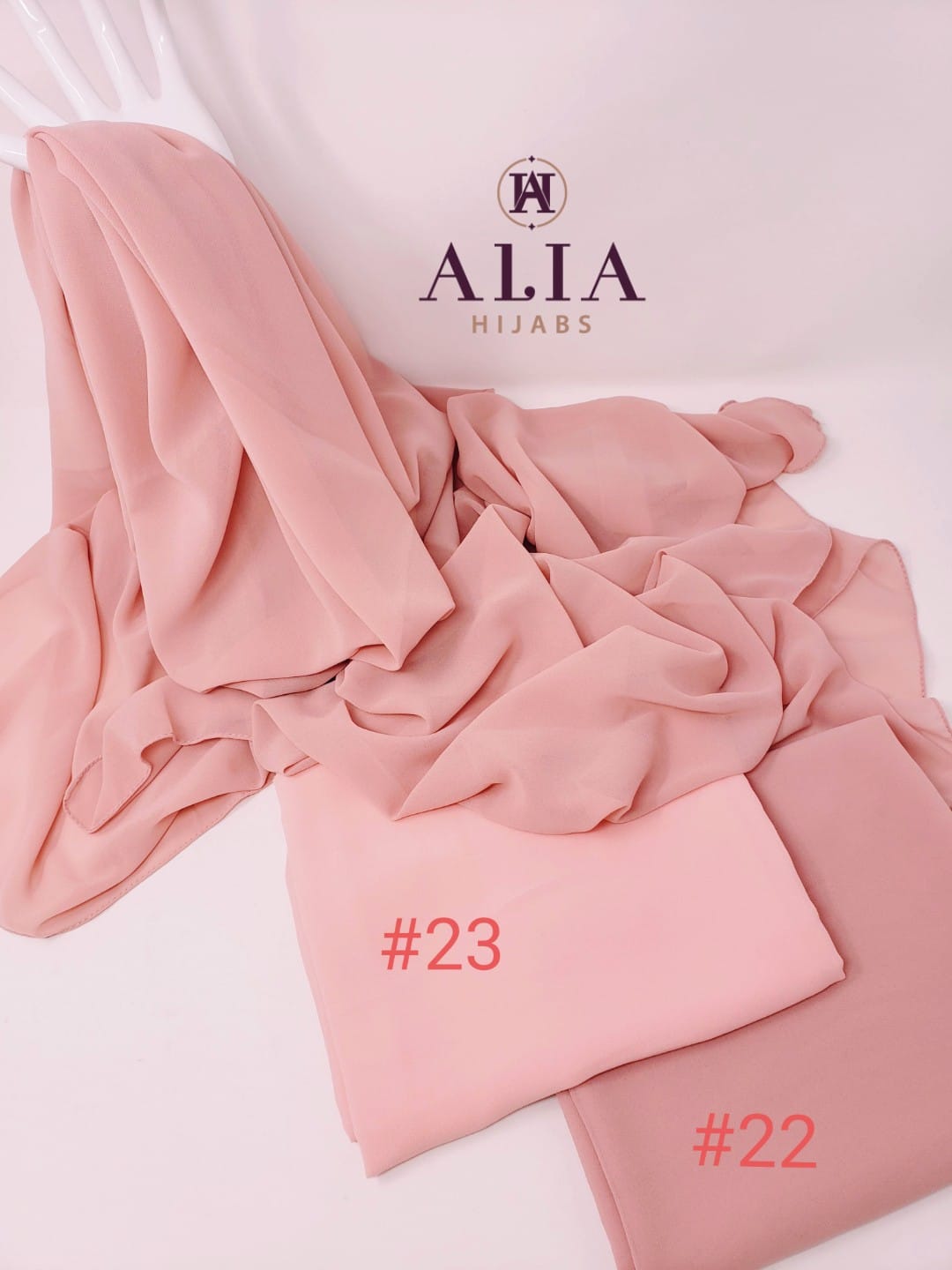 Plain Crepe Chiffon Shawls Group # 9