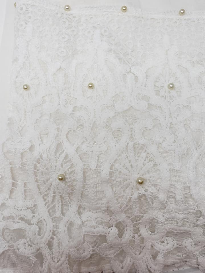 Off White Color Jovair Cotton Shawl 1006