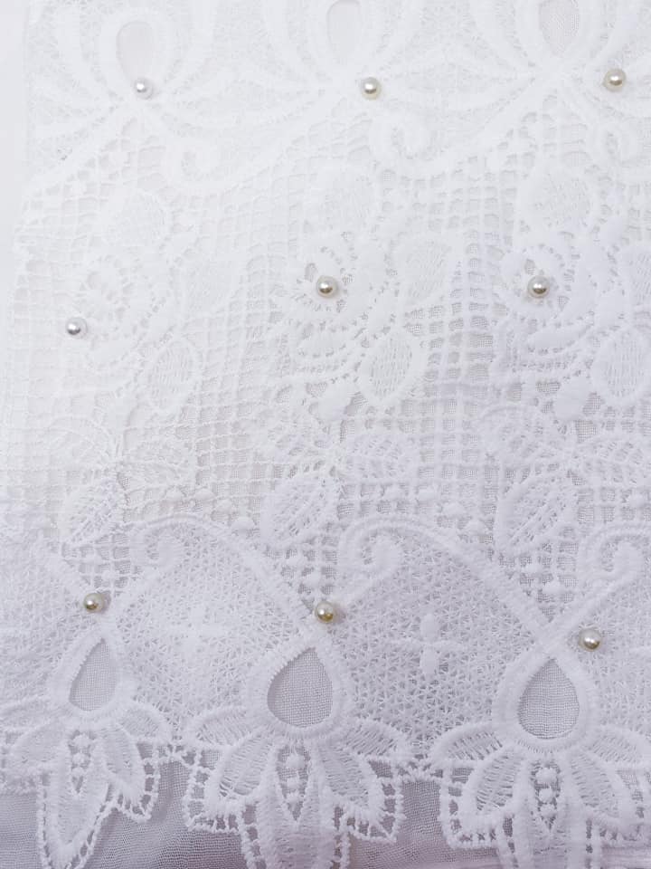 Off White Color Jovair Cotton Shawl 1007