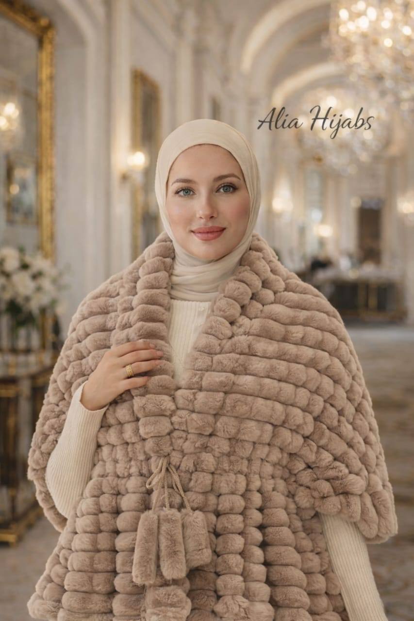 Fancy Fur Shoulder Shawl