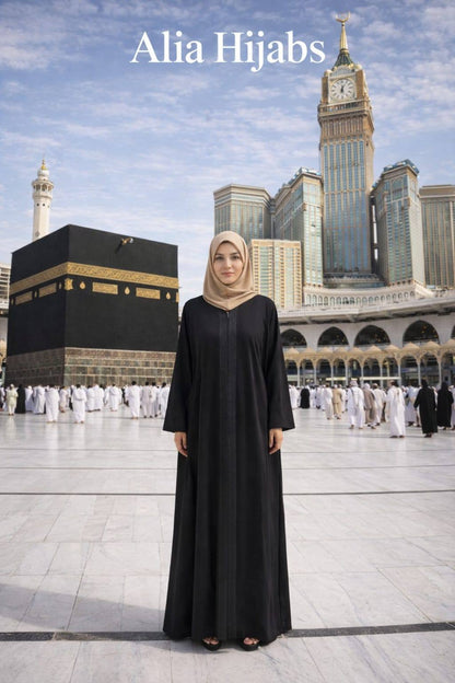 Ihram Woman's Black Galabiya