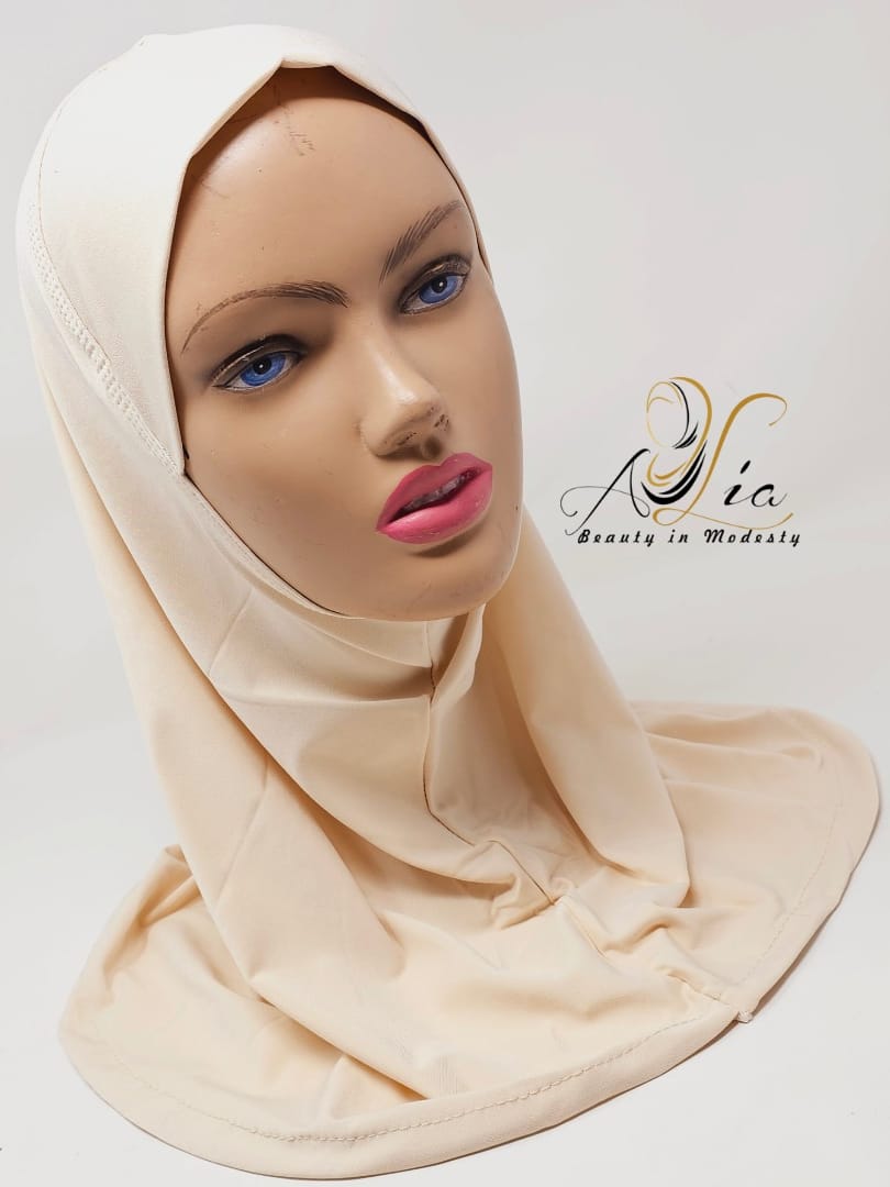 Beige Plain Lycra LPH1P