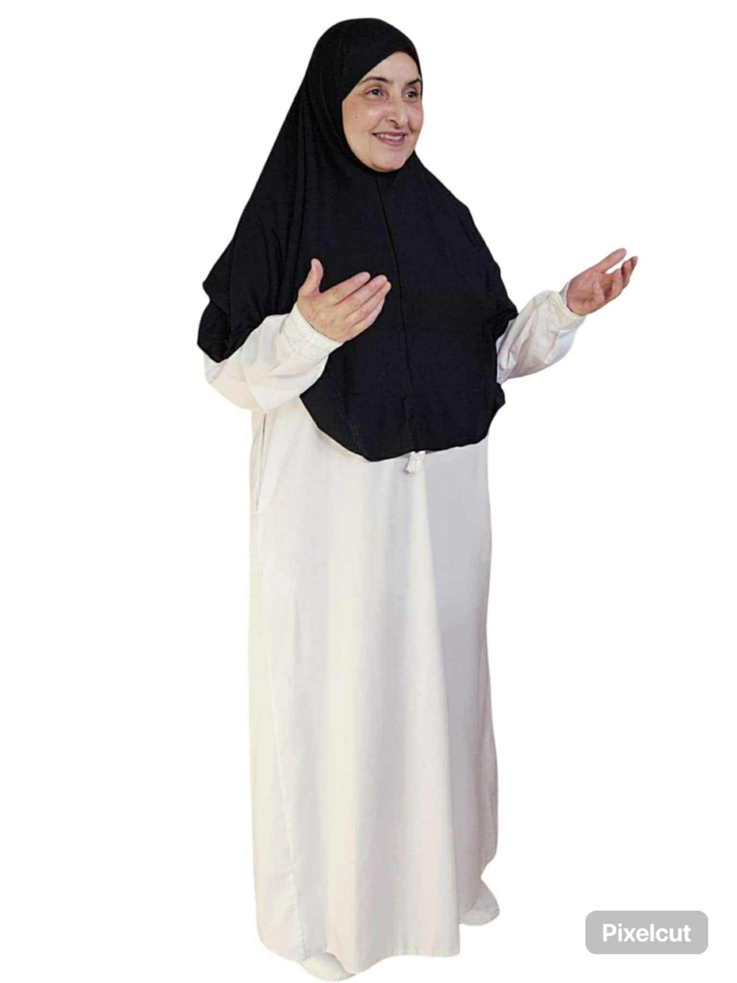 Ihram 1 P Black X-Long Cotton Hijab