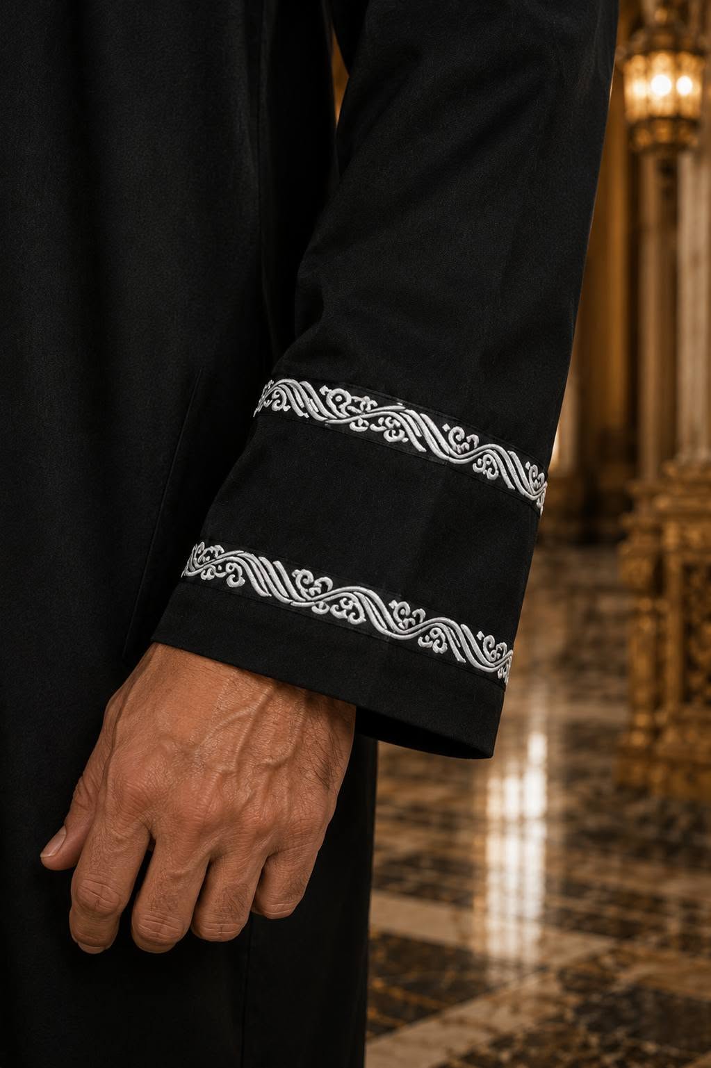 Black / White Embroidery