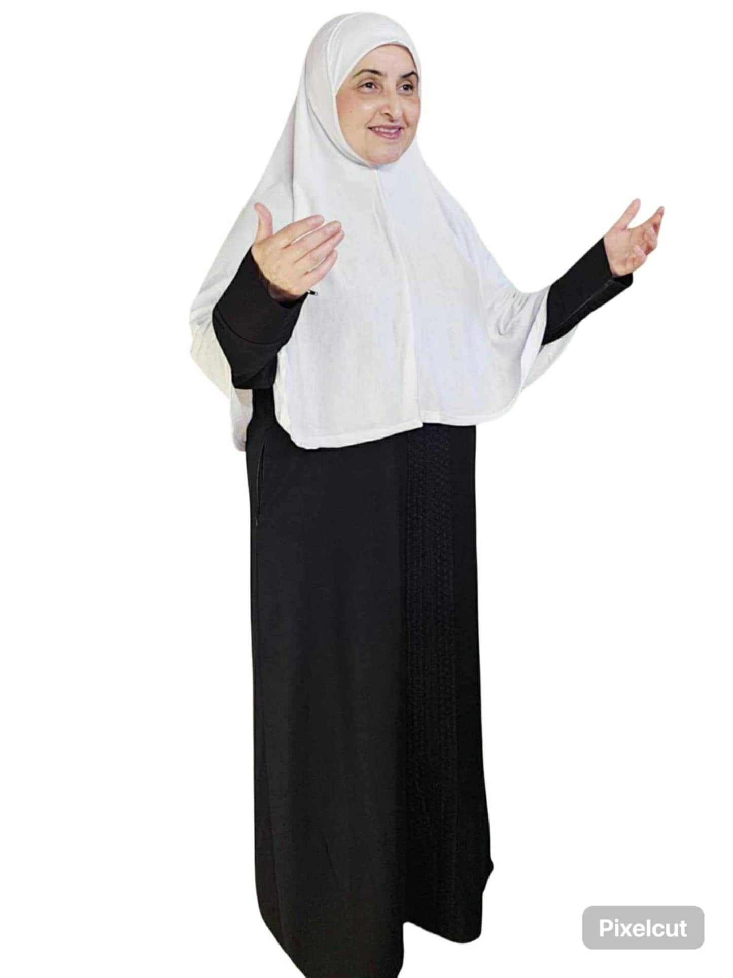 Ihram 1 P White X-Long Cotton Hijab